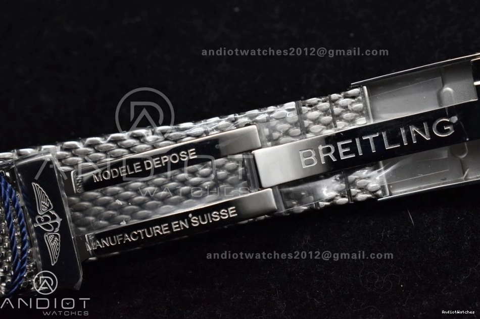 SS Mesh on Blue 42mm II White SS SuperOcean Bezel A BLSF Bracelet Soft Dial 1186 Ceramic Heritage 0715